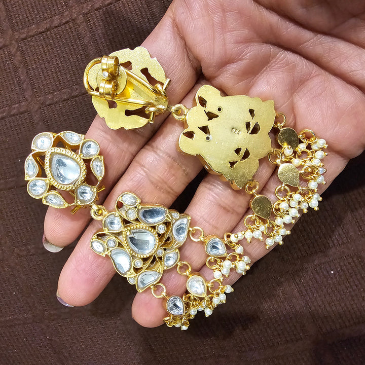 Full white kundan set