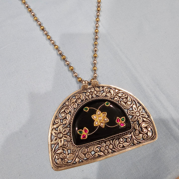 Fusion chitai inlay necklace