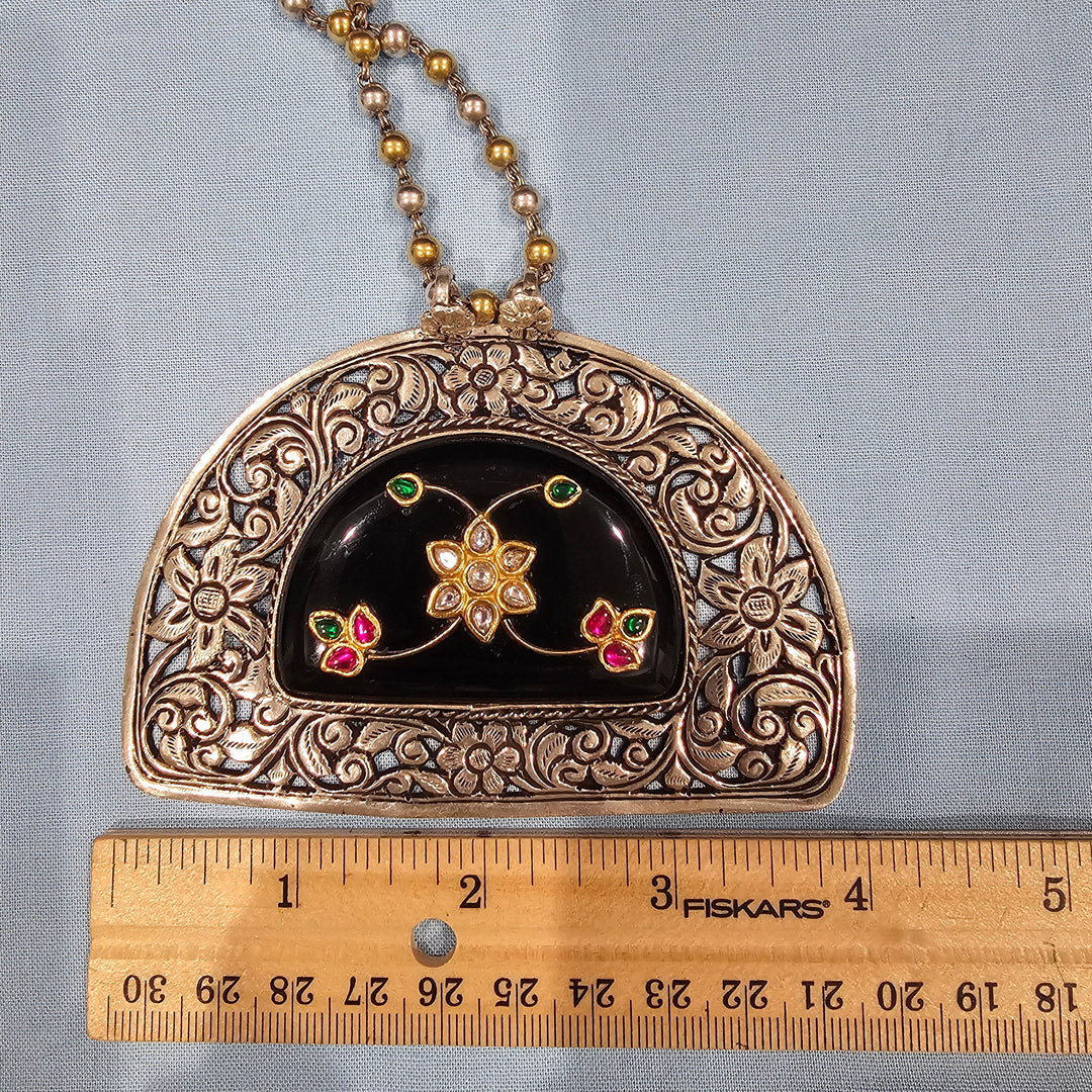 Fusion chitai inlay necklace