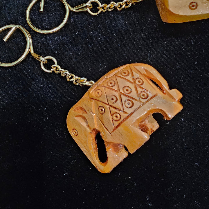 Handmade wooden elephant