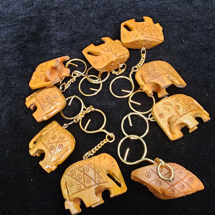 Handmade wooden elephant