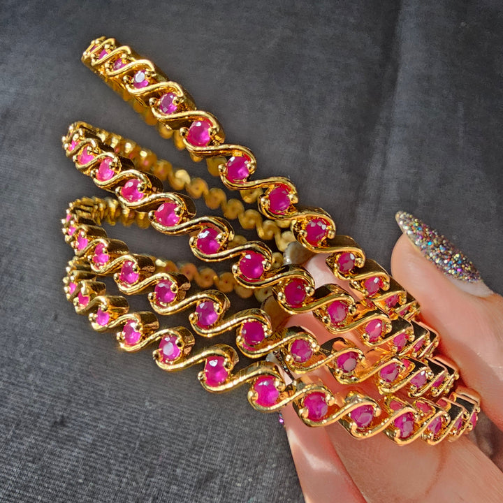 PINK 4 Bangles set
