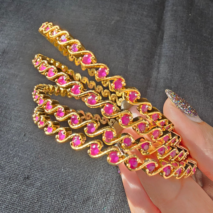 PINK 4 Bangles set