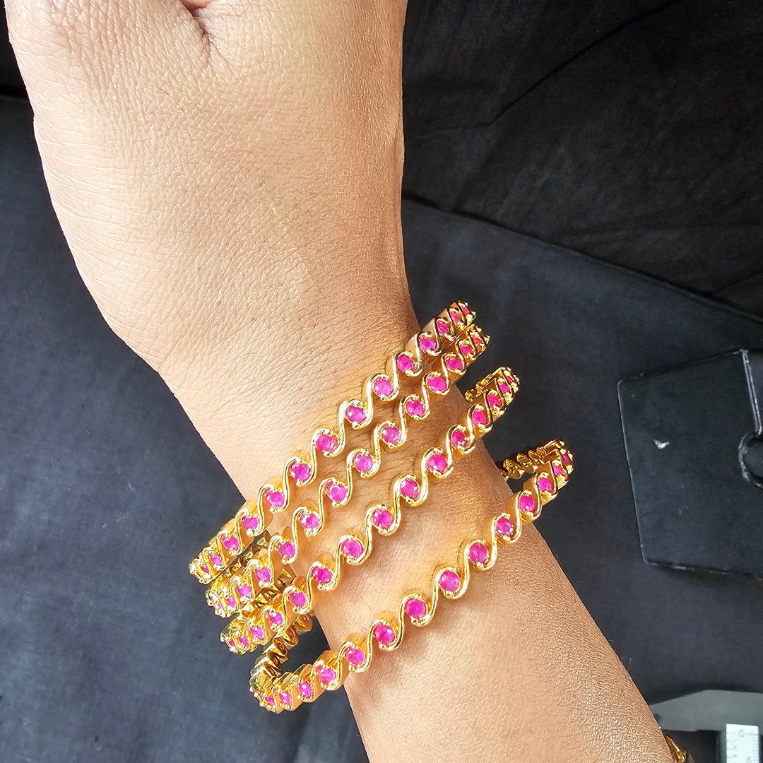 PINK 4 Bangles set
