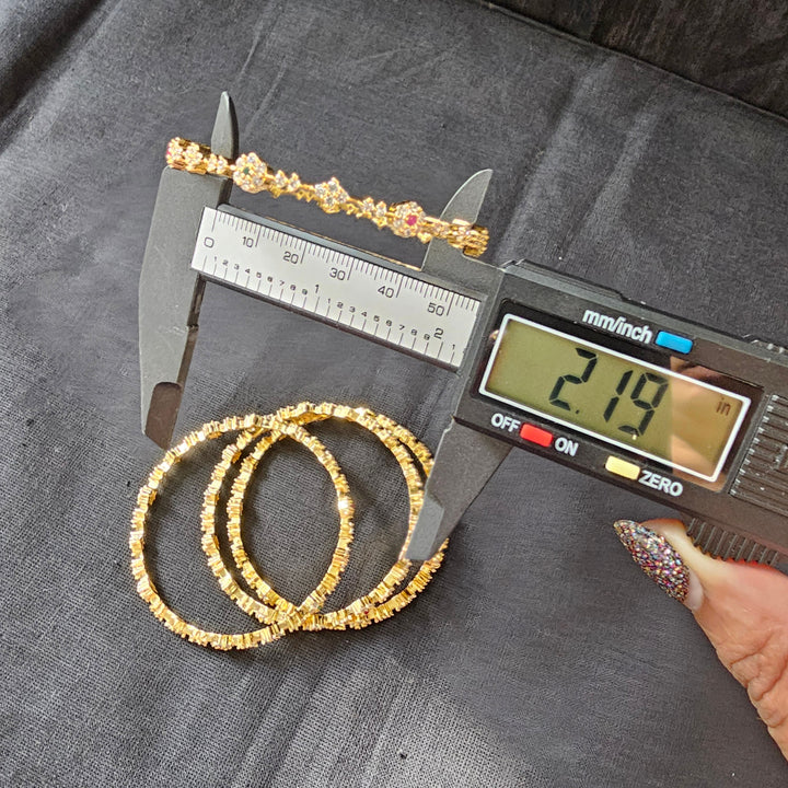 2.2 size  Cz Bangles