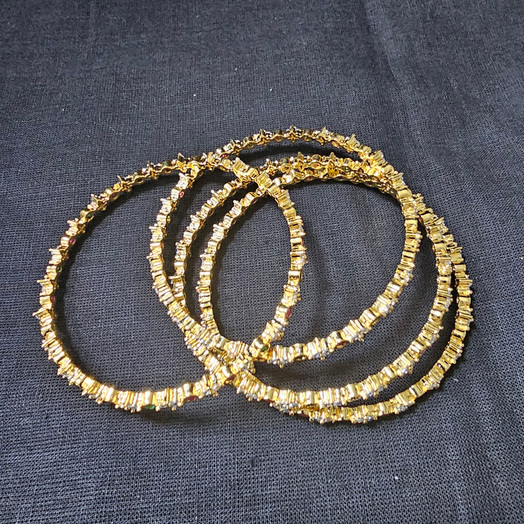 CZ 4 Bangles set