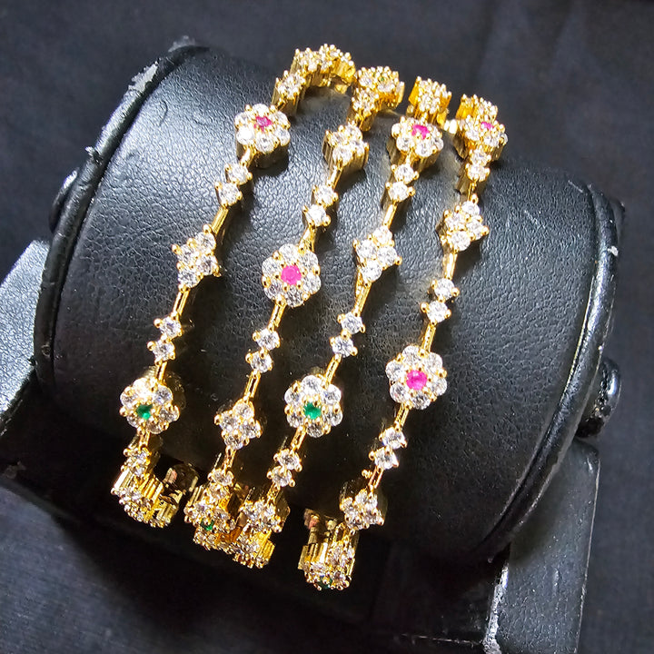 CZ 4 Bangles set