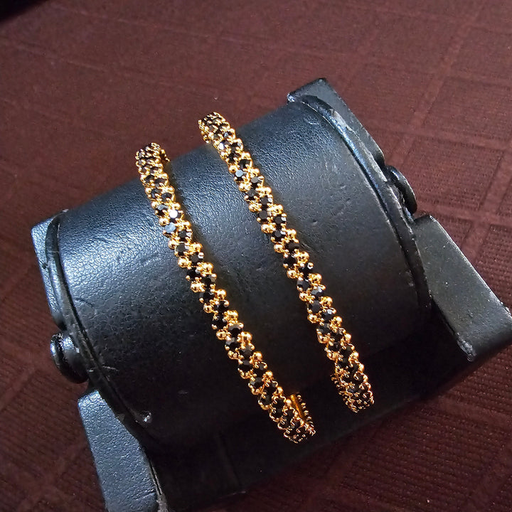 Black Stone Bangles Set