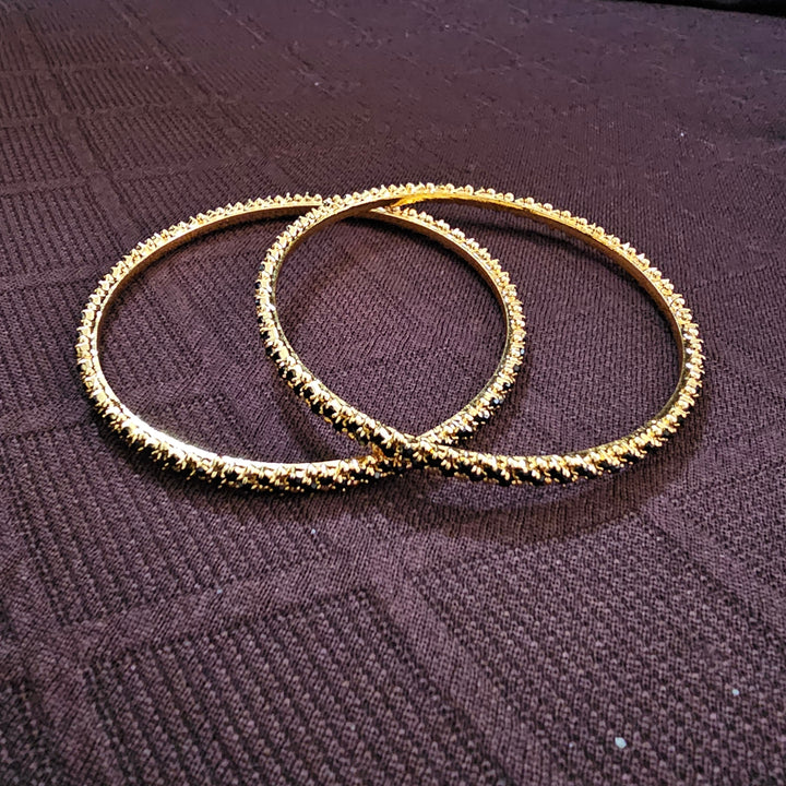 Black Stone Bangles Set