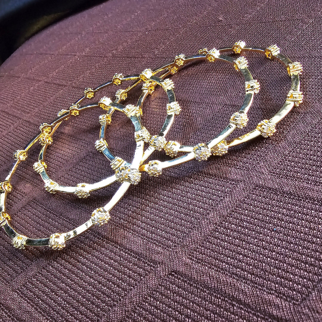Full White Bangles Set