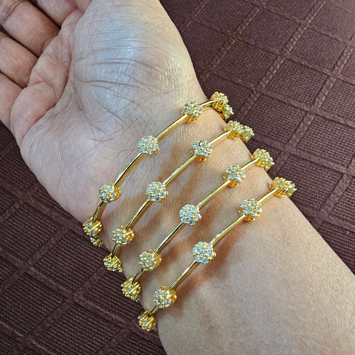 Full White Bangles Set