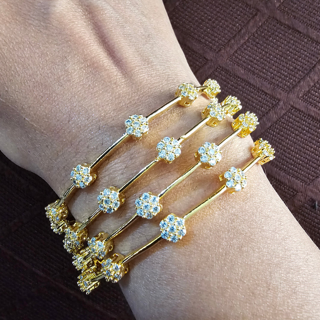 Full White Bangles Set