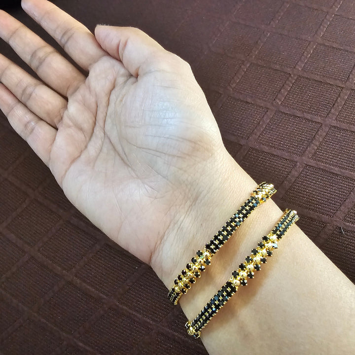 Black Stone Bangle set