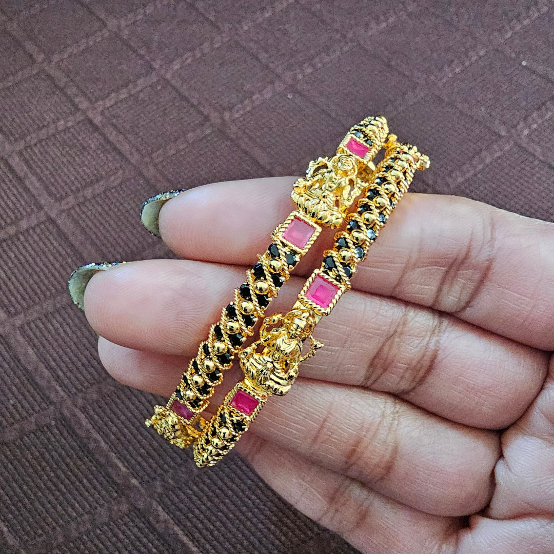 Balck/Pink Lakshmi bangles