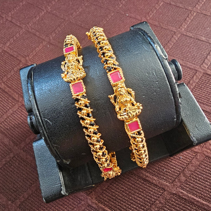 Balck/Pink Lakshmi bangles