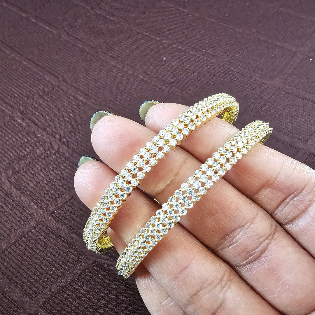 Full white Bangles Set