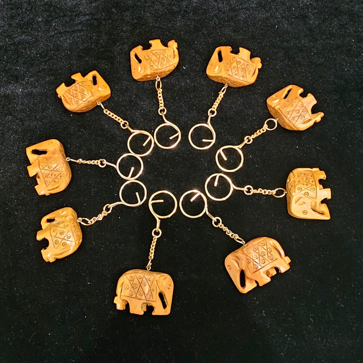 Handmade wooden elephant