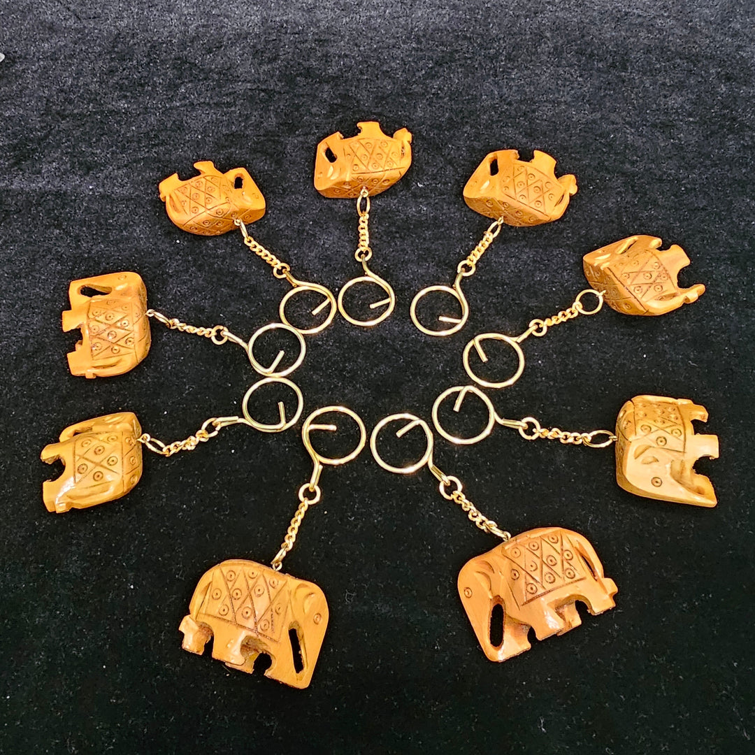 Handmade wooden elephant