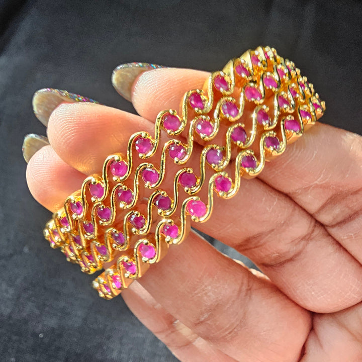 PINK 4 Bangles set