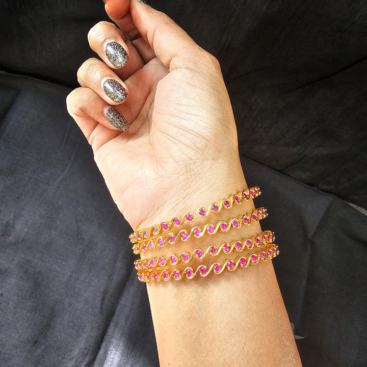 PINK 4 Bangles set