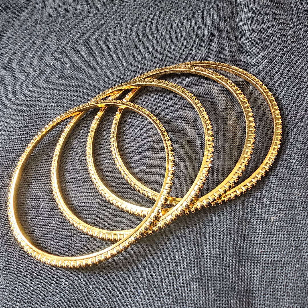 Black stone bangles