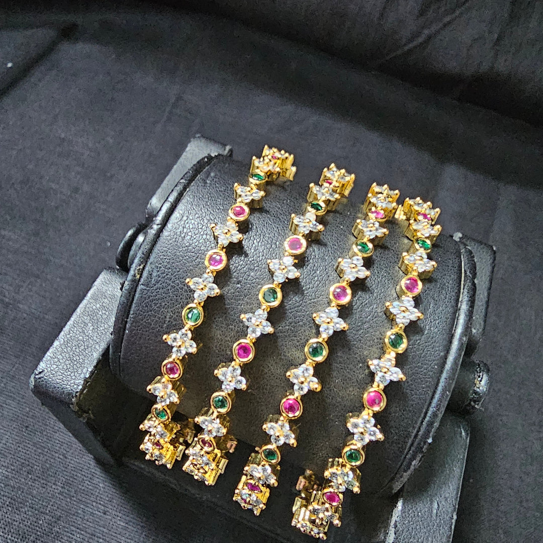 CZ 4 Bangles set