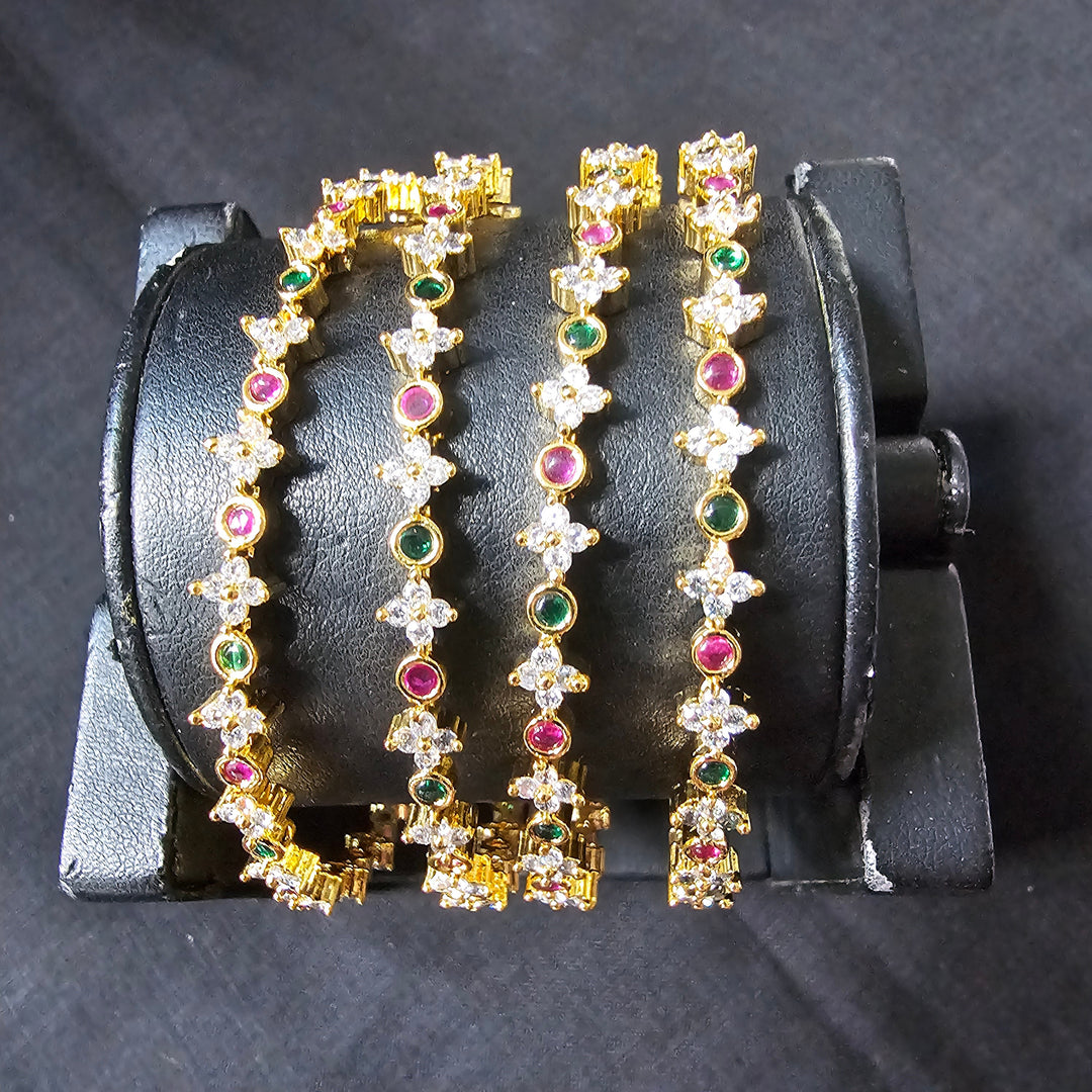 CZ 4 Bangles set
