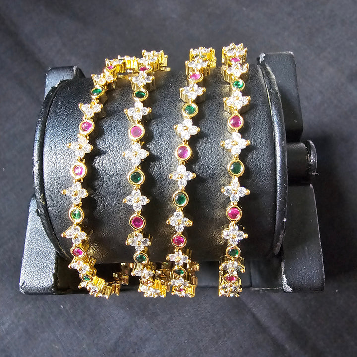 CZ 4 Bangles set