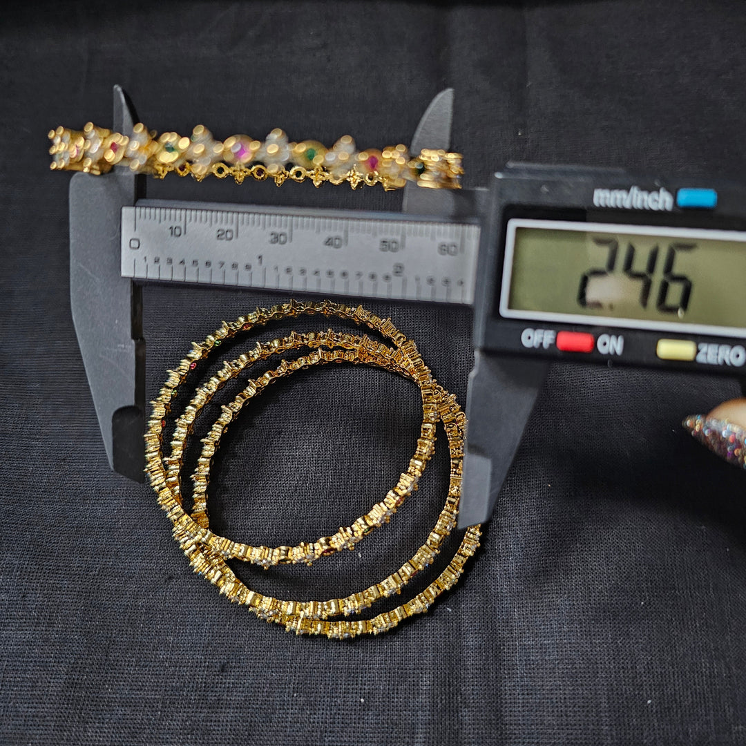 CZ 4 Bangles set