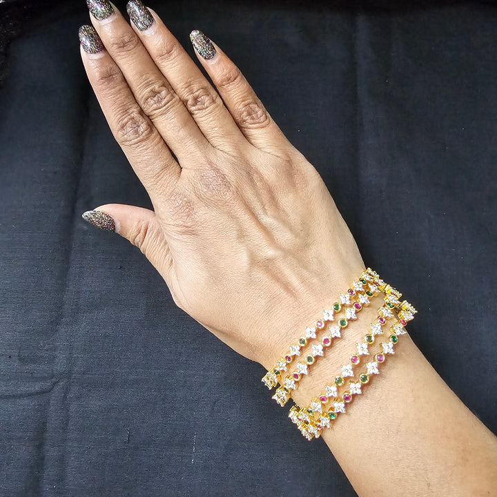 CZ 4 Bangles set