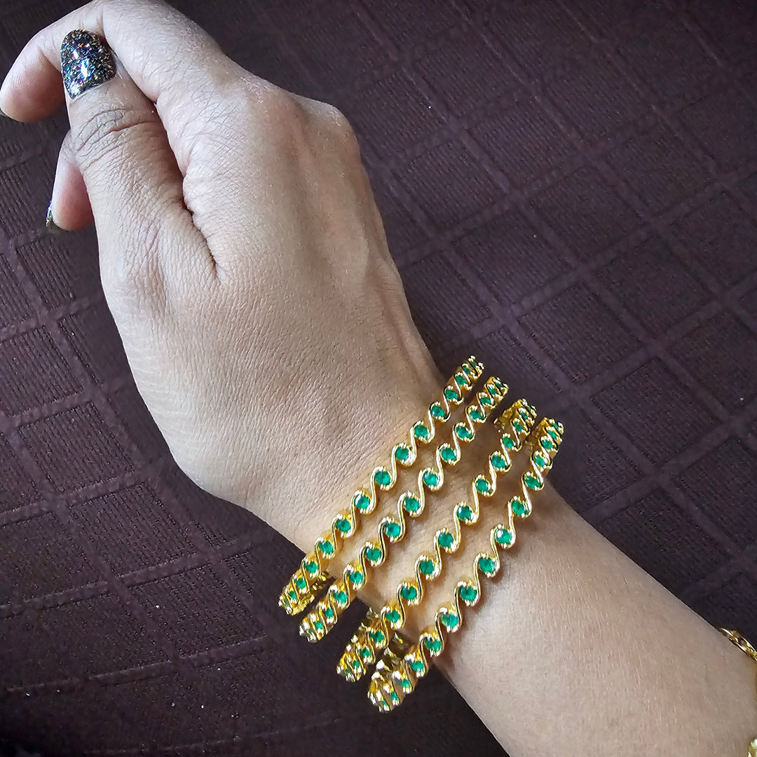 Green 4 Bangles set