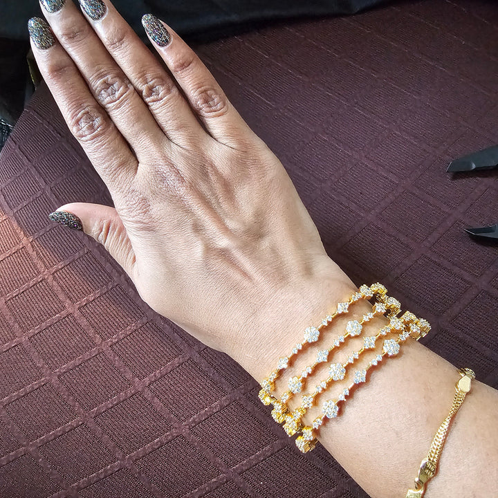 white Bangles Set