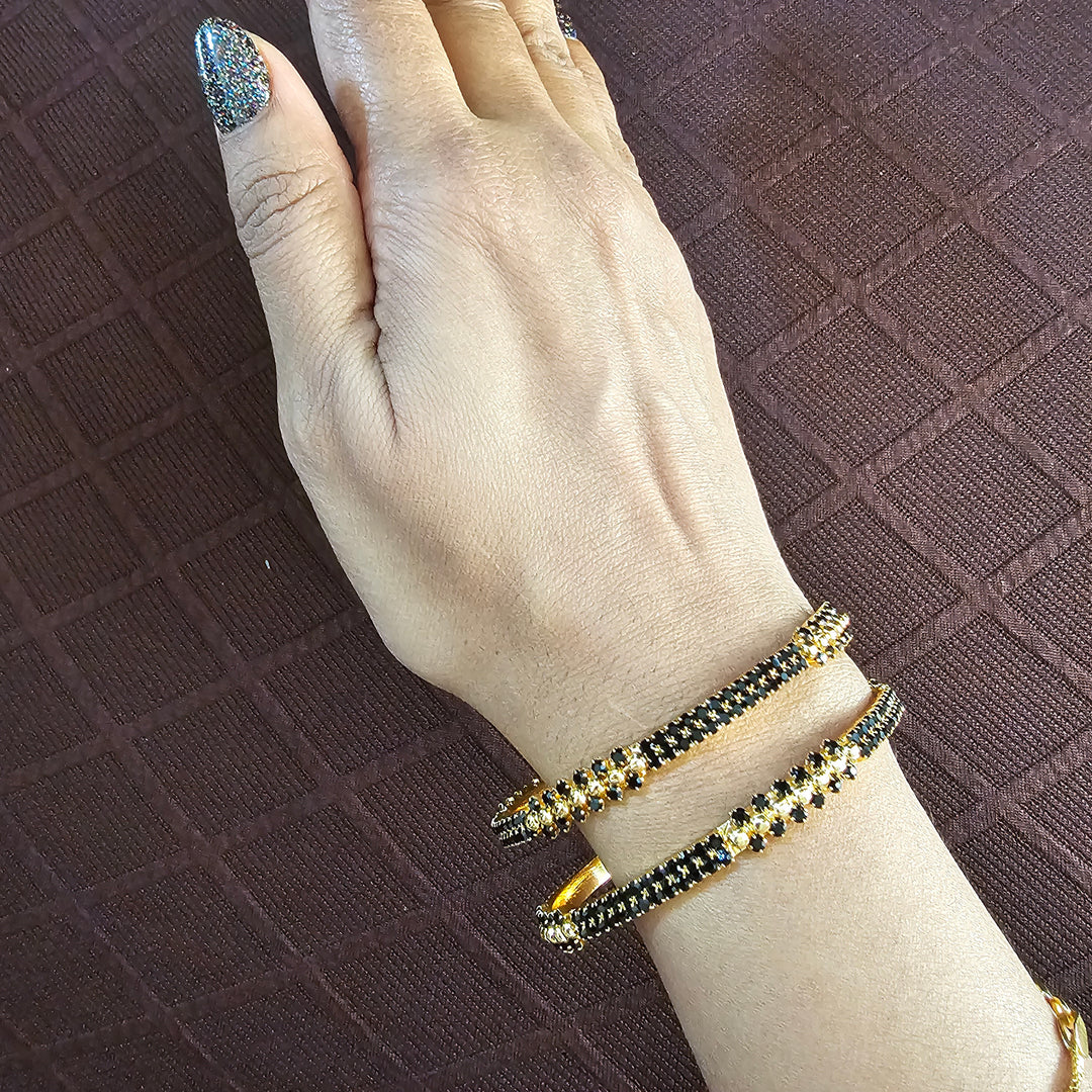 Black Stone Bangle set