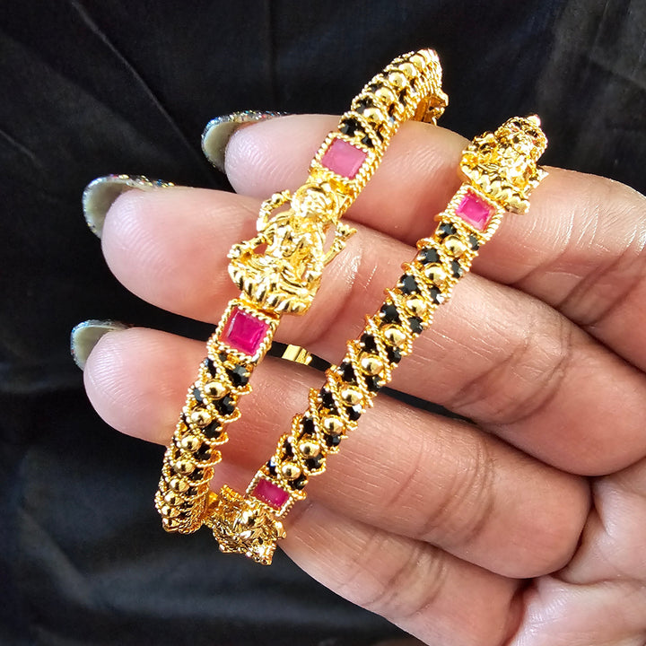 Balck/Pink Lakshmi bangles