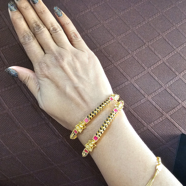 Balck/Pink Lakshmi bangles