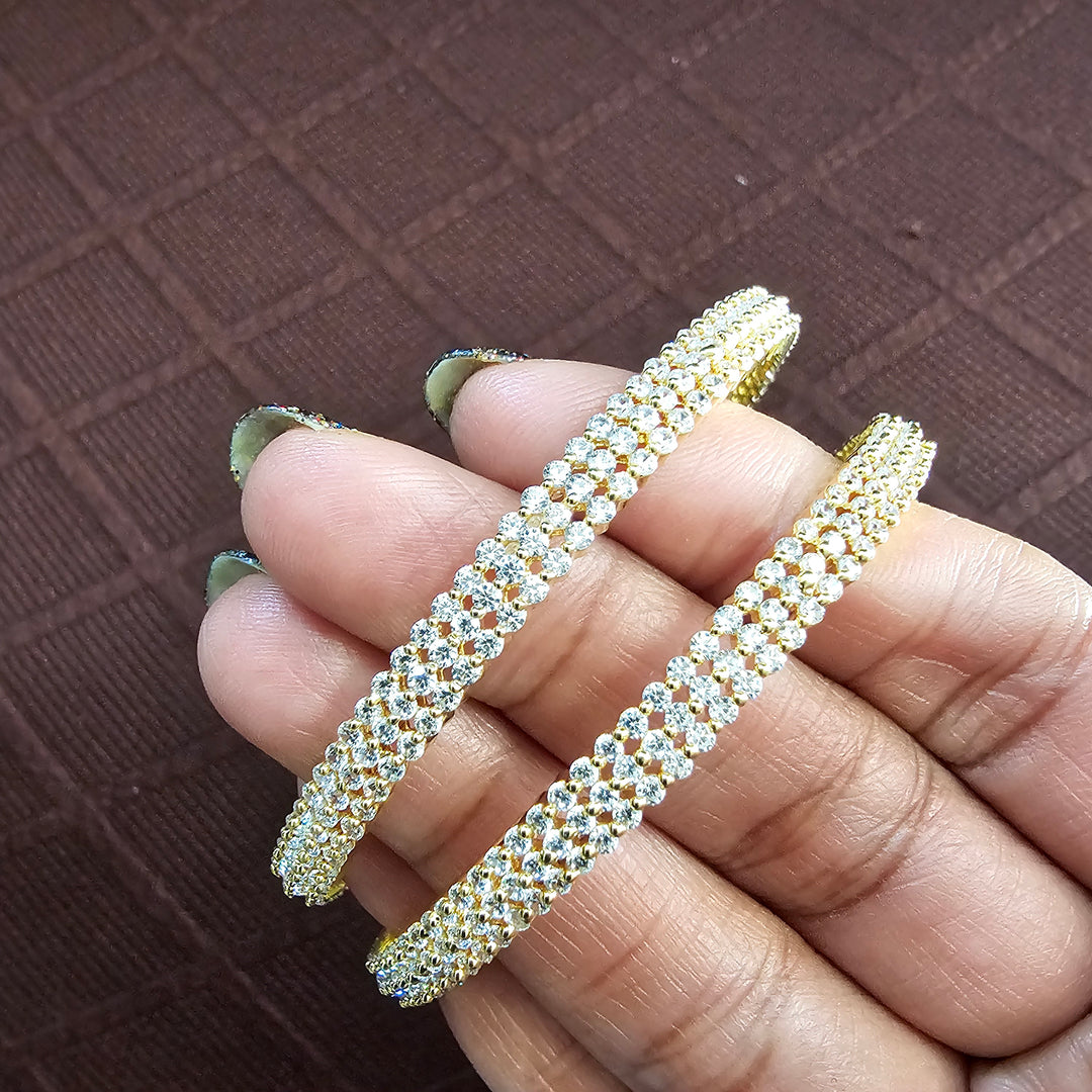Full white Bangles Set