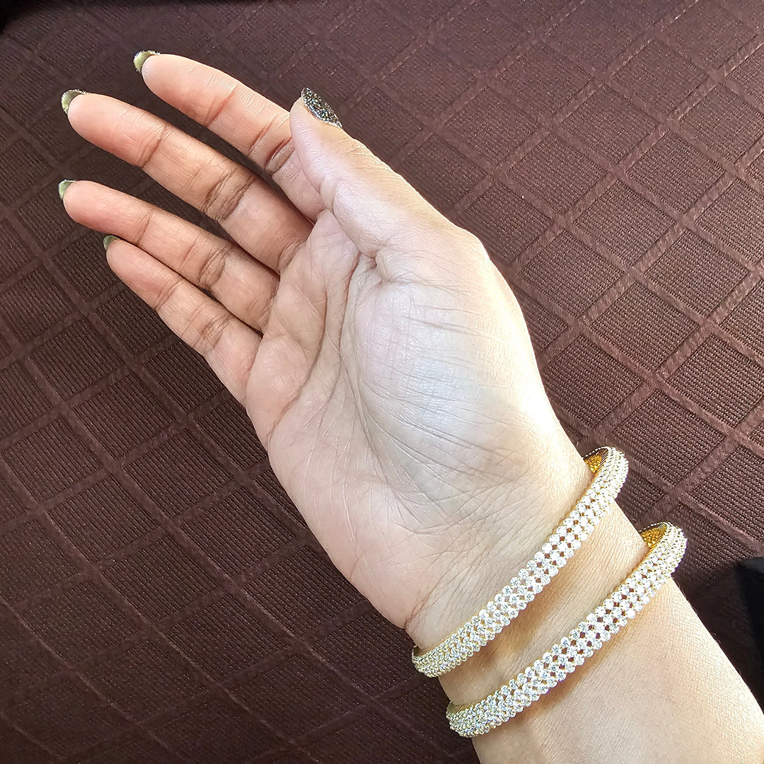 Full white Bangles Set
