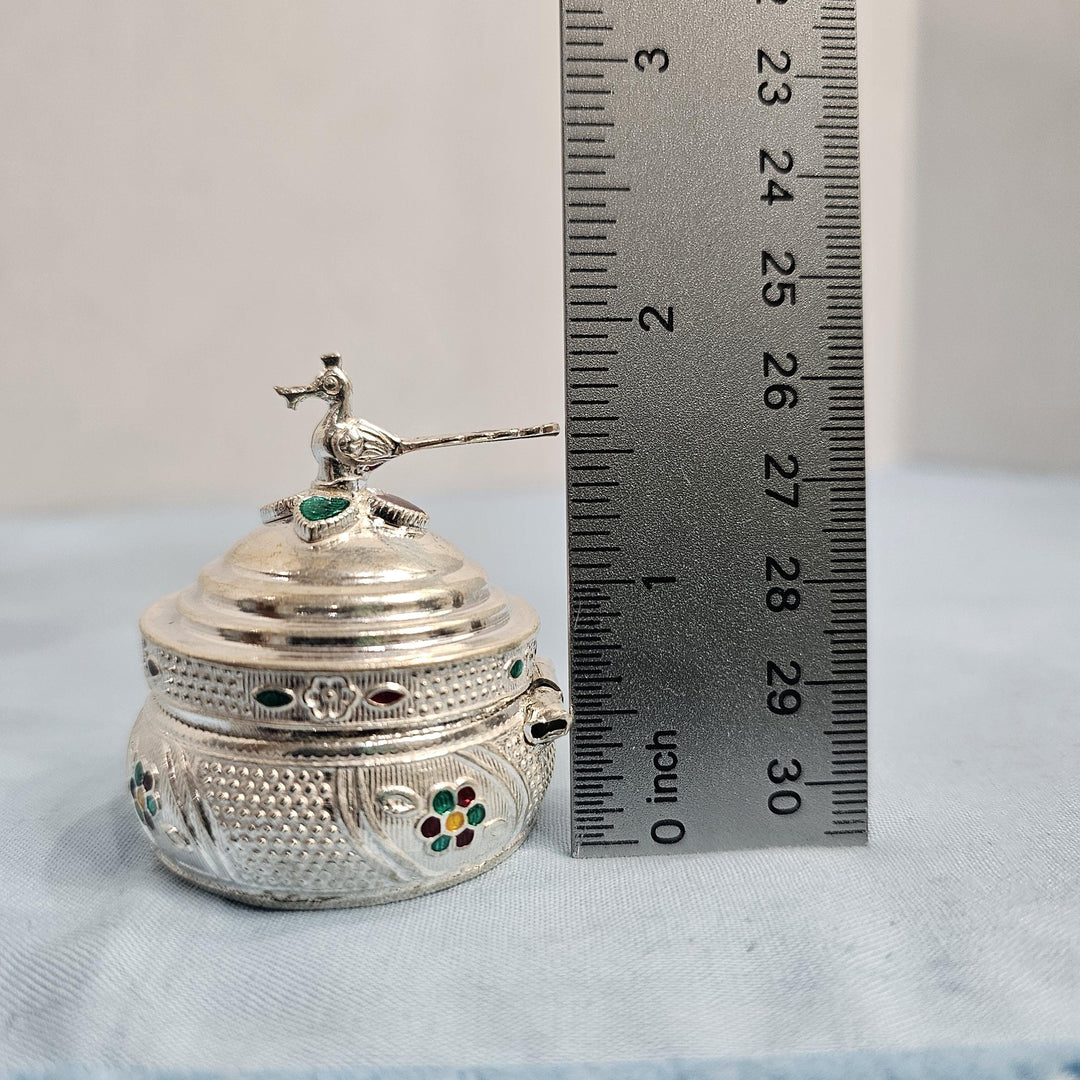 Silver Kumkum box