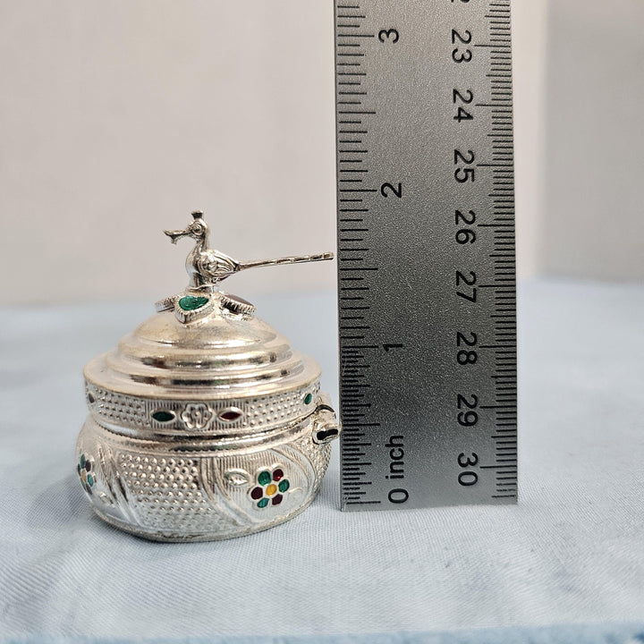 Silver Kumkum box