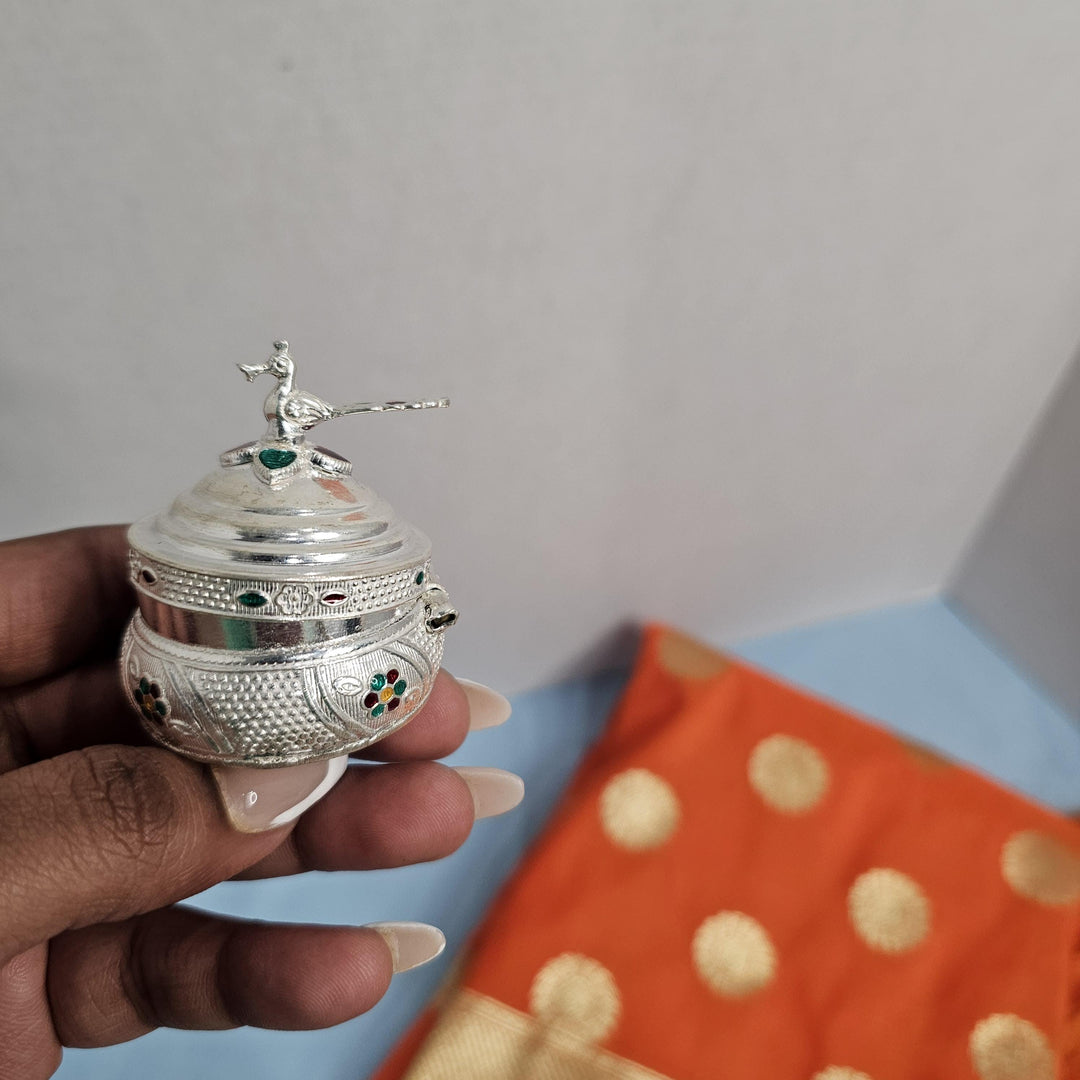 Silver Kumkum box