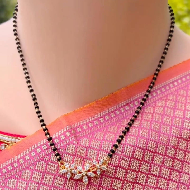 CZ Black Beads necklace