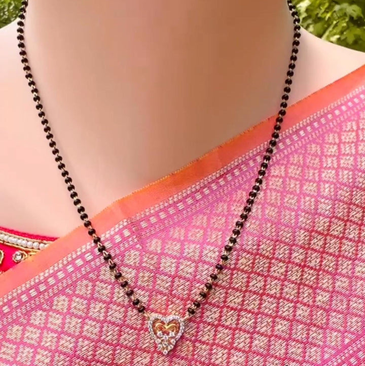 Heart Black Beads