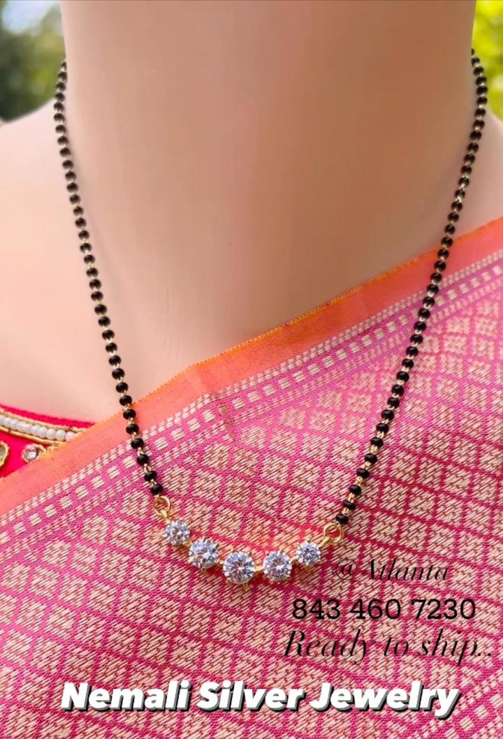 7 stone Black Beads