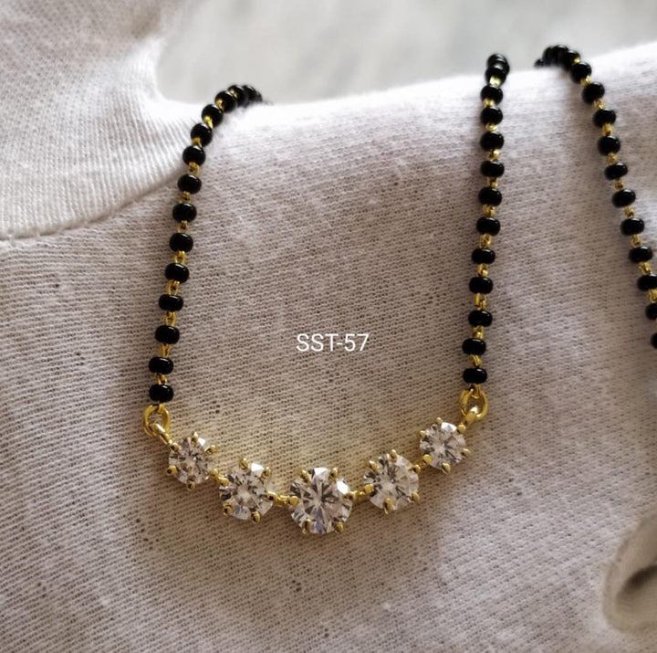 7 stone Black Beads