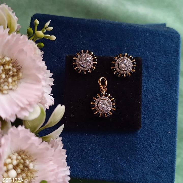 Diamond replica Pendant sets