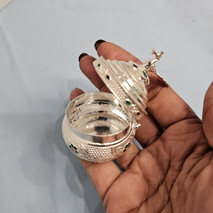 Silver Kumkum box