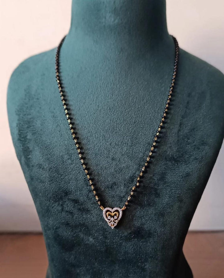 Heart Black Beads