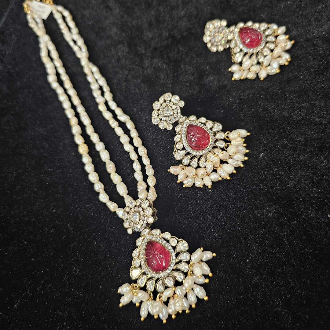 Pearl Moissanite necklace