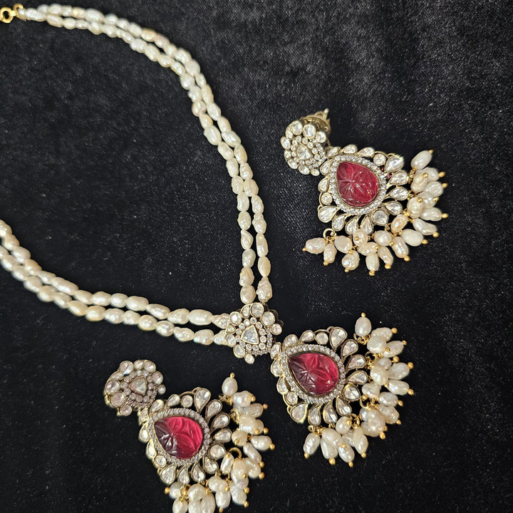 Pearl Moissanite necklace