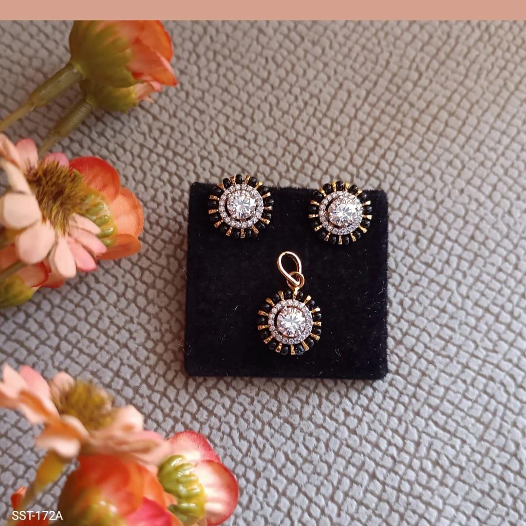 Diamond replica Pendant sets